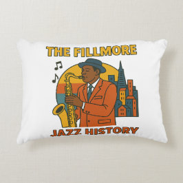 Fillmore Jazz Geschiedenis Accent Pillow Kussen