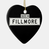 Fillmore St., San Francisco Street Sign Keramisch Ornament (Rechts)