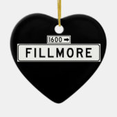 Fillmore St., San Francisco Street Sign Keramisch Ornament (Voorkant)