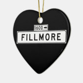 Fillmore St., San Francisco Street Sign Keramisch Ornament (Links)