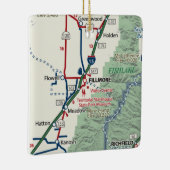 Fillmore Utah Map Keramisch Ornament (Rechts)