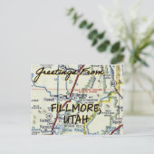 Fillmore Utah Vintage Briefkaart (Staand voorkant)