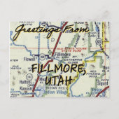 Fillmore Utah Vintage Briefkaart (Voorkant)