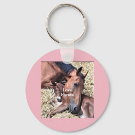 Filly en Foal Sleutelhanger