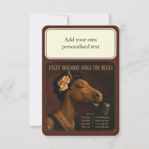 Filly Holiday Album: een parodie Kaart