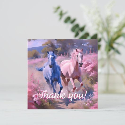 filly of colt bedankkaart (Staand voorkant)