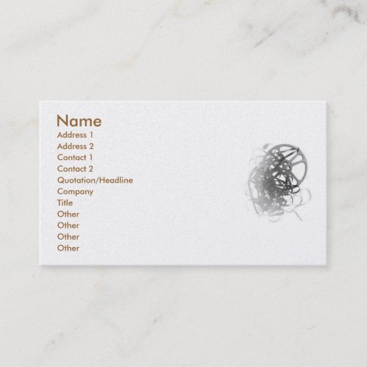 Film #1 Visitekaartje (Voorkant)