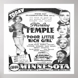  film Advert voor Shirley Temple Poster
