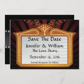 Film Billboard Save The Date Aankondiging (Voorkant / Achterkant)