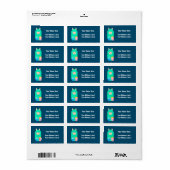 Film Buff Llama Emoji Etiket (Full Sheet)