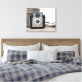  Film Camera Bloempot & Brillen 16x20 Canvas Afdruk (Insitu (Slaapkamer))