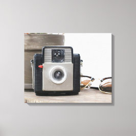  Film Camera Bloempot & Brillen 16x20 Canvas Afdruk