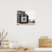  Film Camera Bloempot & Brillen 16x20 Poster (Keuken)