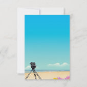 Film Camera bruiloft uitnodiging (Achterkant)