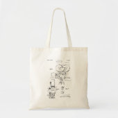 Film Camera Patent Tote Bag (Voorkant)