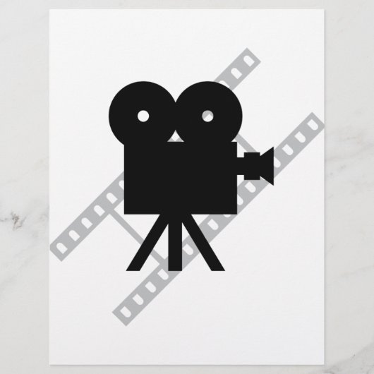 film camera pictogram flyer (Voorkant)