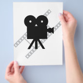 film camera pictogram flyer (Hand)