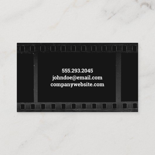 Film Cannister Visitekaartje (Achterkant)