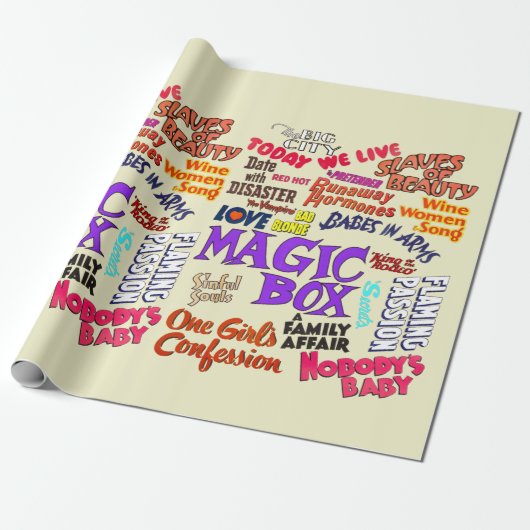 film citeert Gezegden zinnen tekstwoorden Cadeaupapier (Uitgerold)