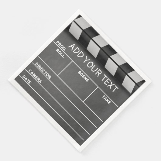 Film Clapboard Papieren servetten (Hoek)