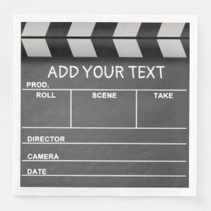 Film Clapboard Papieren servetten