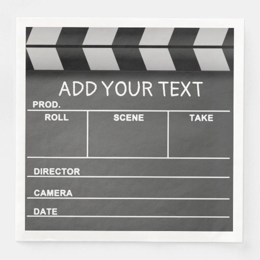 Film Clapboard Papieren servetten (Voorkant)