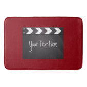 Film Clapboard Rood en Zwart Badmat (Voorkant)