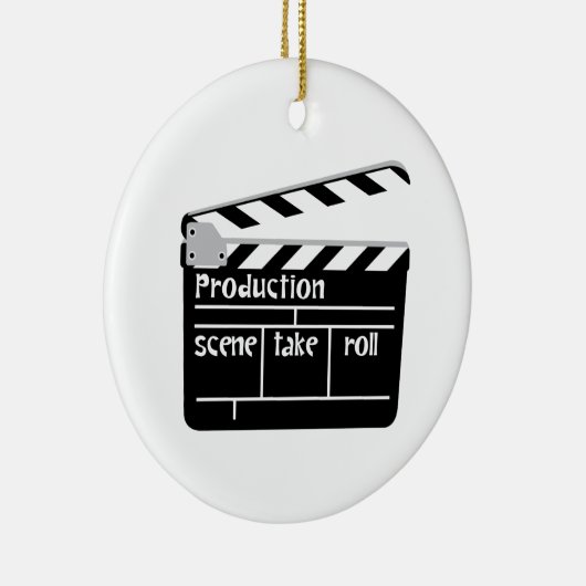 Film Clapper Keramisch Ornament (Rechts)