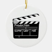 Film Clapper Keramisch Ornament (Voorkant)