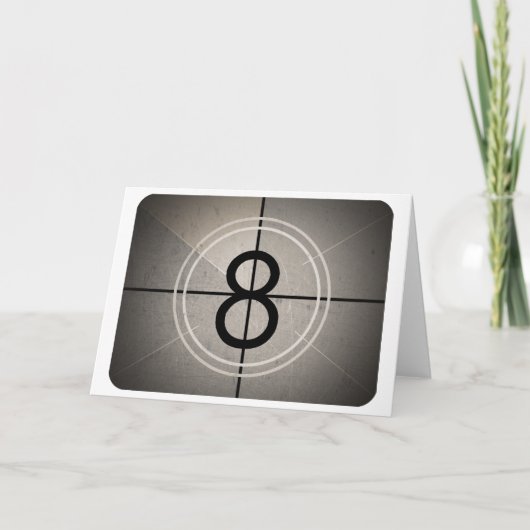 Film Countdown Wenskaart Kaart (Voorkant)