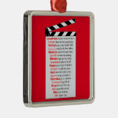 Film Crew and Movies hebben een nieuw idee nodig? Metalen Ornament (Rechts)