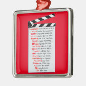 Film Crew and Movies hebben een nieuw idee nodig? Metalen Ornament (Links)