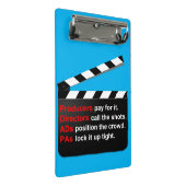 Film Crew CLAP voor de PRODUCENT Mini Klembord (Schuin)