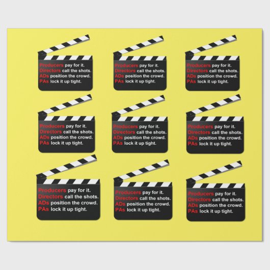 Film Crew is een omloop op nieuwe filmideeën Cadeaupapier (Vlak)