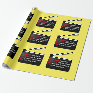 Film Crew is een omloop op nieuwe filmideeën Cadeaupapier