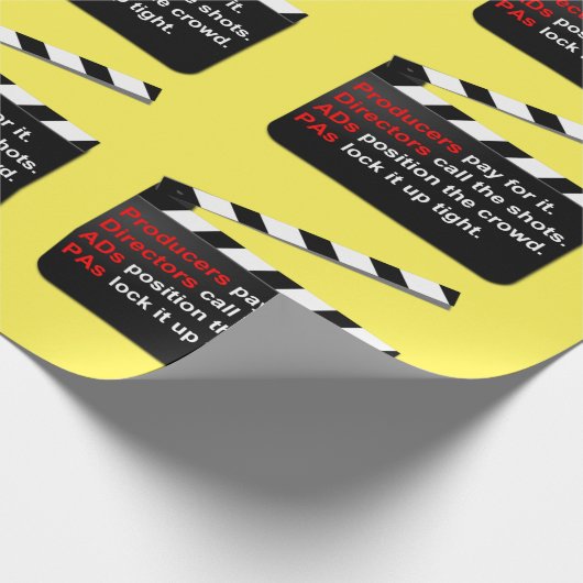 Film Crew is een omloop op nieuwe filmideeën Cadeaupapier (Hoek)