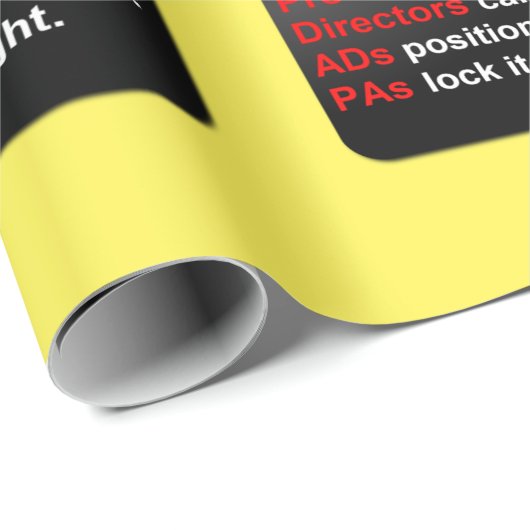 Film Crew is een omloop op nieuwe filmideeën Cadeaupapier (Rol Hoek)