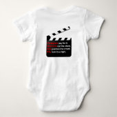 Film Crew Movies Clap op een nieuw genre Romper (Achterkant)