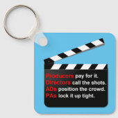Film Crew PRODUCEERT een geweldige film Sleutelhanger (Voorkant)