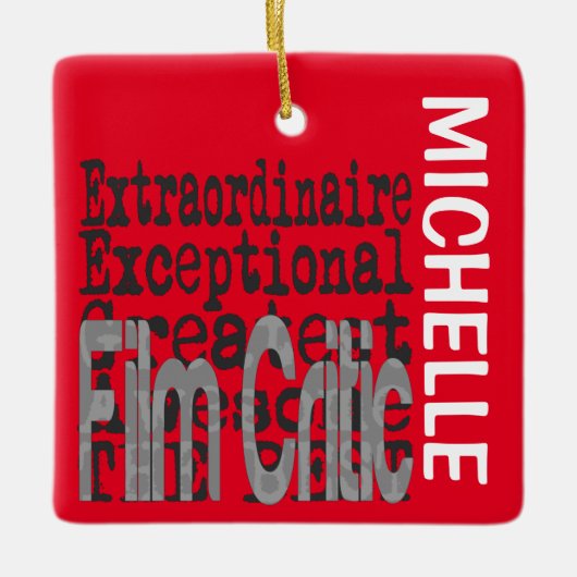 Film Critical Extraordinaire CUSTOM Keramisch Ornament (Voorkant)