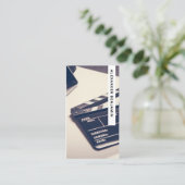 Film Director Foto QR Code Visitekaartje (Staand voorkant)