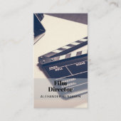Film Director Foto QR Code Visitekaartje (Voorkant)