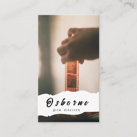 Film Director Producer Visitekaartje (Voorkant)