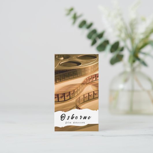 Film Director Producer Visitekaartje (Staand voorkant)