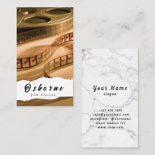 Film Director Producer Visitekaartje (Voorkant / Achterkant)