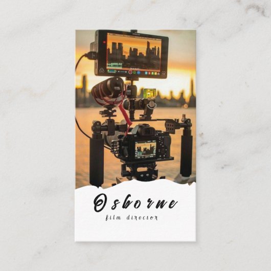 Film Director Producer Visitekaartje (Voorkant)