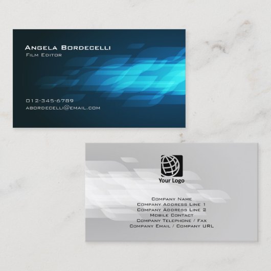 Film Editor Visitekaartje Flashback (Voorkant / Achterkant)