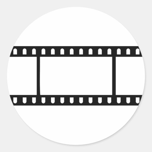 Film Flick Ronde Sticker (Voorkant)