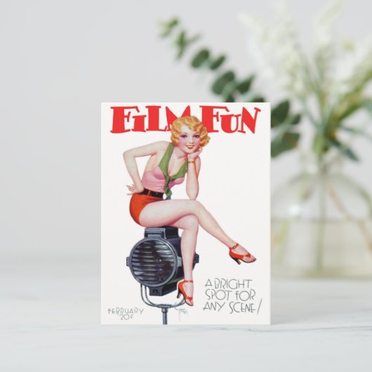Film Fun. Briefkaart (Staand voorkant)