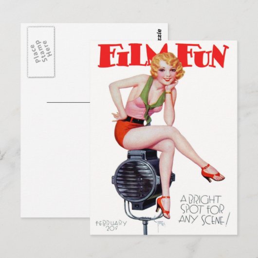 Film Fun. Briefkaart (Voorkant / Achterkant)